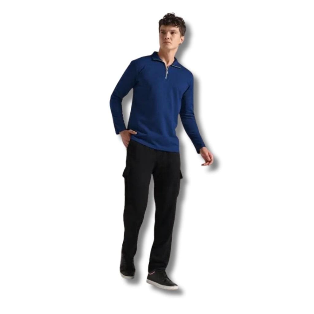 Premium Comfortable 2 PCs Men's Polyester Plain Tracksuit