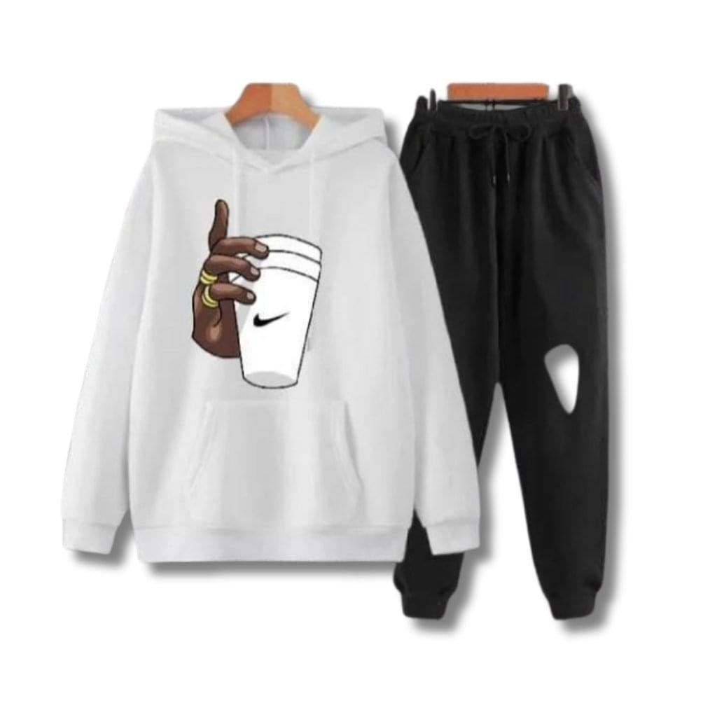 Premium Comfortable Men's Fleece Graphic Sublimation Track Suit - 2 PCs