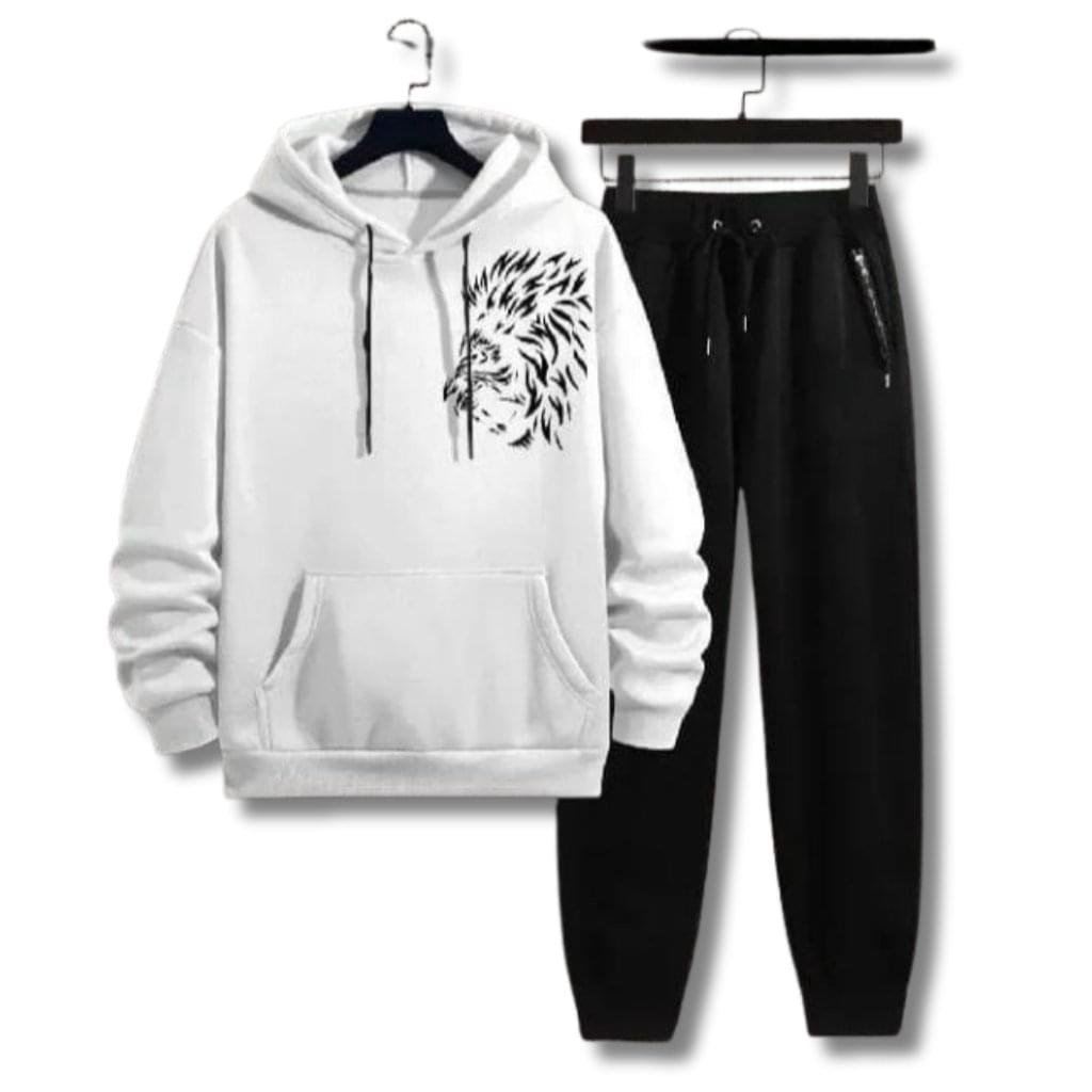 Premium Comfortable Men's Fleece Graphic Sublimation Track Suit - 2 PCs