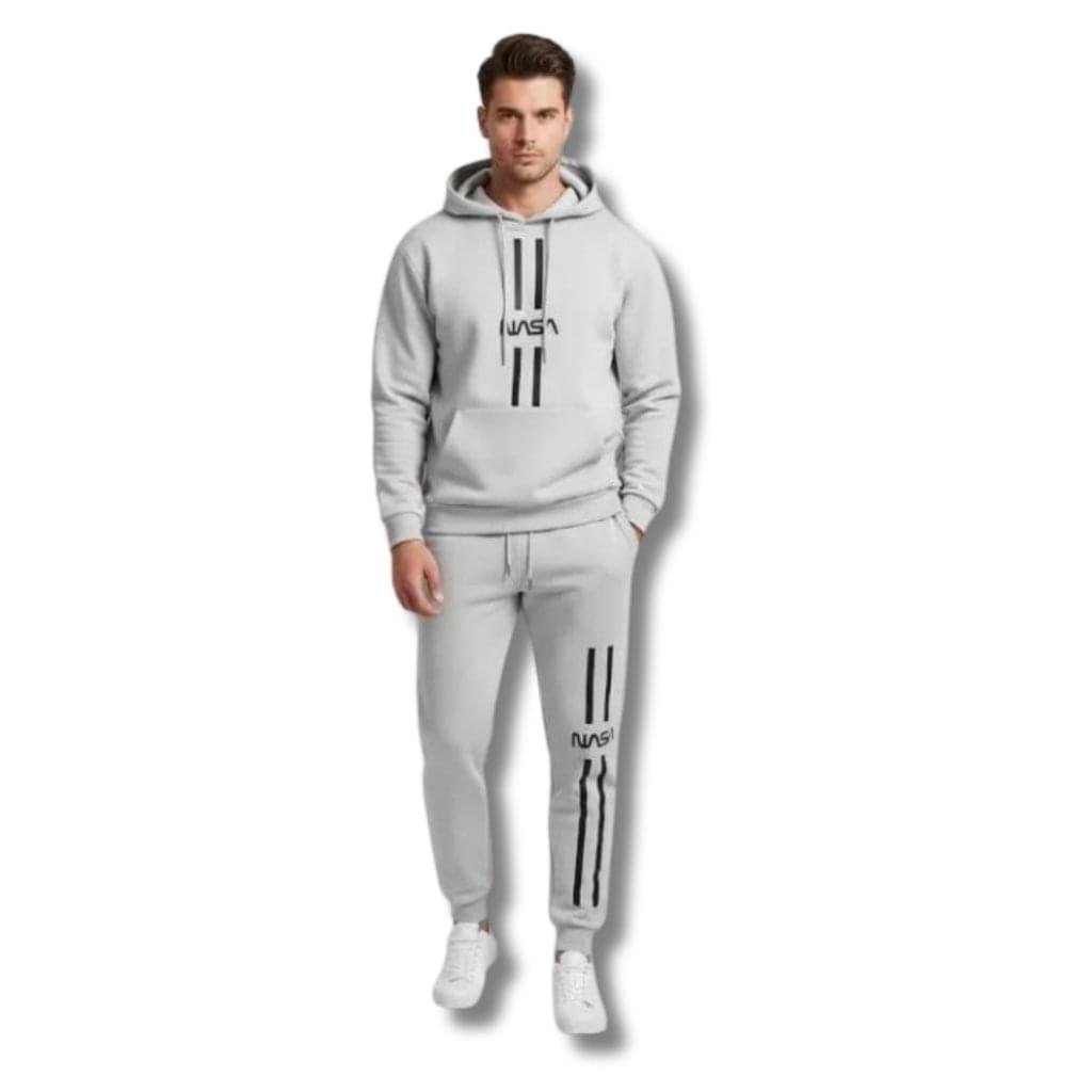 Premium Comfortable 2 PCs Men’s Polyester Printed Hoodie Track Suit
